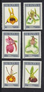 Surinam  #663-668  MNH  1984    Orchids