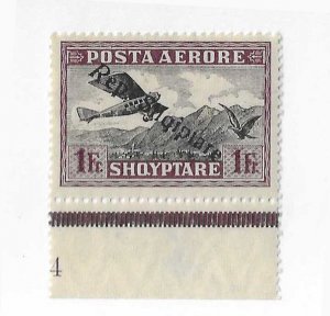 Albania Sc #C12 1Fr LH VF