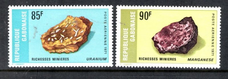 GABON C117-C118 MLH VF Uranium & Manganese Complete set