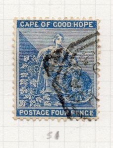 Cape of Good Hope 1884-90 QV Early Issue Fine Used 4d. NW-206543