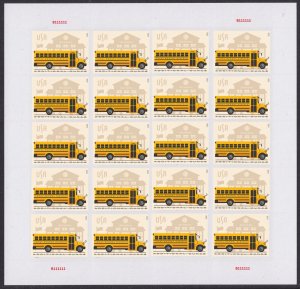 US 5741 School Bus additional ounce rate sheet (20 stamps) MNH 2023 after Jan 15 