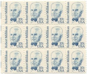 Scott #1866 Robert Millikan (Oil Drop, Electron) Block Of 12 Stamps - MNH