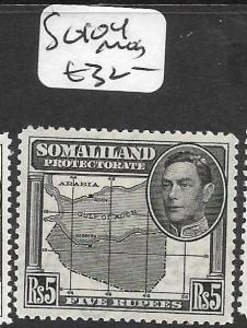 SOMALILAND  (P1109B) KGVI 5R MAP SG 104  MOG