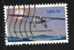 SC# 1710 - (13c) - 50th Anniv Lindbergh Flight, used