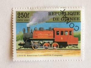 Guinea – 1997 – Single “Train” Stamp – SC# 1451  – CTO/LH