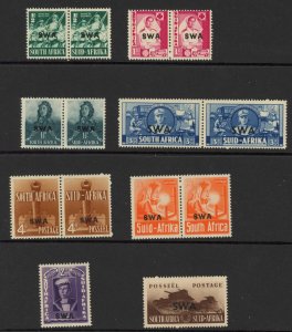 South West Africa SG114/22 set (no 1/3) M/M