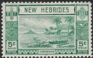 New Hebrides, #50  MH From 1938,  CV-$3.00