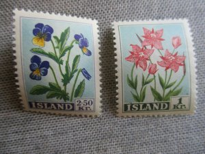 Iceland, Scott#309-310, MNH