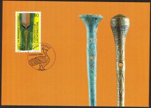 Liechtenstein 1996 Bronze Age in Europe Maxi Card FDC