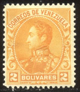 VENEZUELA #149 SCARCE Mint - 1899 2b Orange