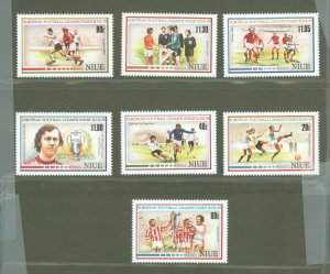 Niue #553-559  Single (Complete Set) (Soccer)