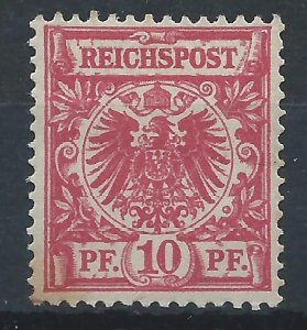 1889 - 10pf red mint (flaws)