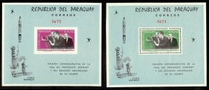 Paraguay 1965 - JFK, Kennedy In Memoriam - Perf & Imperf S/S - Scott 894a - MNH