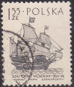 Poland 1208 Polish Warship 1627, 1964