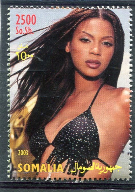 Somalia 2003 BEYONCE KNOWLES American Singer Set 1 value Perforated Mint (NH)