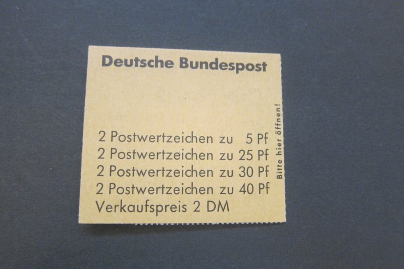 Germany 1971 Sc 1075b Booklet