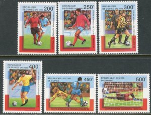 GUINEA Sc#1443-1449 1997 World Cup Soccer Complete Set & S/S OG Mint NH