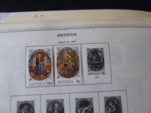 Antigua 1976-1984 Stamp Collection on Alb Pgs