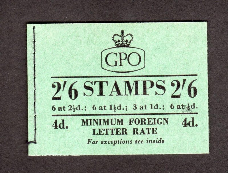 2/6 BOOKLET SEPTEMBER 1954 Cat £65 