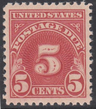 US J73 Postage Dues NH XF - SUP Jumbo Flawless Back + Gum