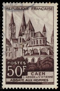 France #674 Abbaye aux Hommes; Used