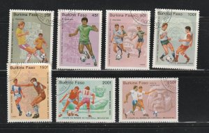 Burkina Faso 681-687 Set U World Cup Soccer