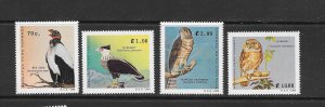 BIRDS - SALVADOR #1221-4 PREDATORS MNH