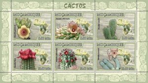 MOZAMBIQUE - 2007 - Cactii - Perf 6v Sheet - Mint Never Hinged