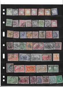 GERMANY COLLECTION ON STOCK SHEET MINT/USED 1800'S ON