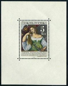 Czechoslovakia 1336,MNH.Michel 1560 Bl.22. Hradchany Art Gallery,1965.Titian.