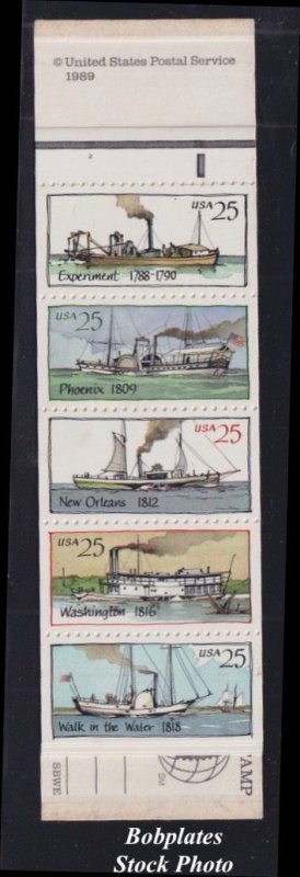 BOBPLATES #BK166 Steamboats Booklet MNH Exploded SCV=$12 ~See Details for #s