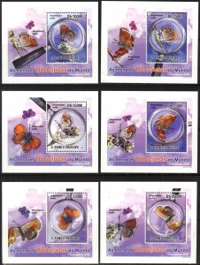 {071} Sao Tome & Principe 2010 Butterflies 6 S/S Deluxe MNH**