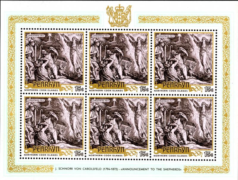 PENRHYN 90-2  S/S MNH SCV $15.00 BIIN $7.50