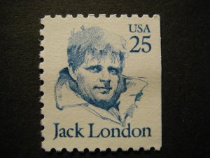 Scott 2197, 25c Jack London, perf 10, MNH Great Americans booklet single