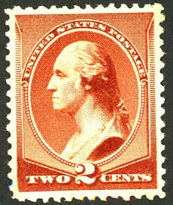 U.S. #210 MINT OG LH THIN