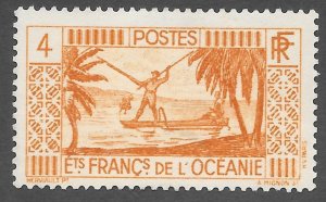 French Polynesia (1934) - Scott # 83,   MH
