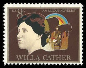 PCBstamps   US  #1487 8c Arts - Willa Cather, MNH, (8)