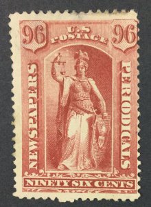 MOMEN: US STAMPS #PR70 RED NEWSPAPER MINT OG H $1,500 LOT #71939*