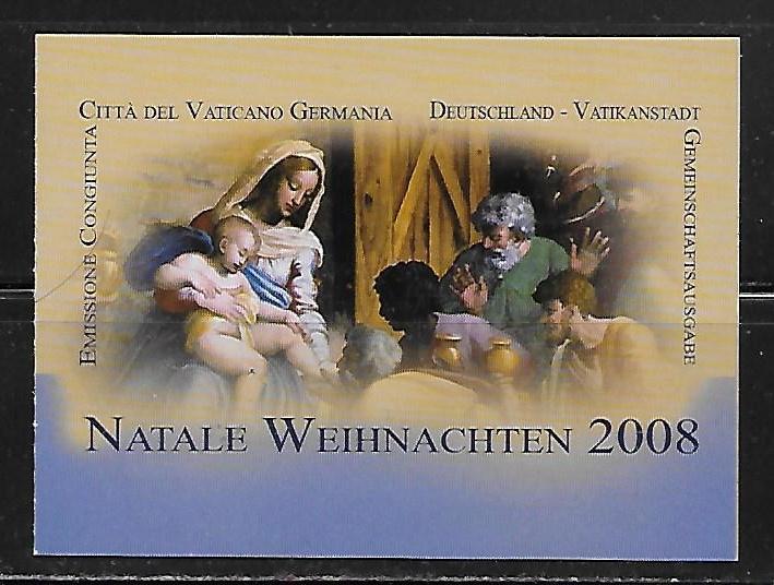 Vatican City 1401 2008 Christmas booklet MNH