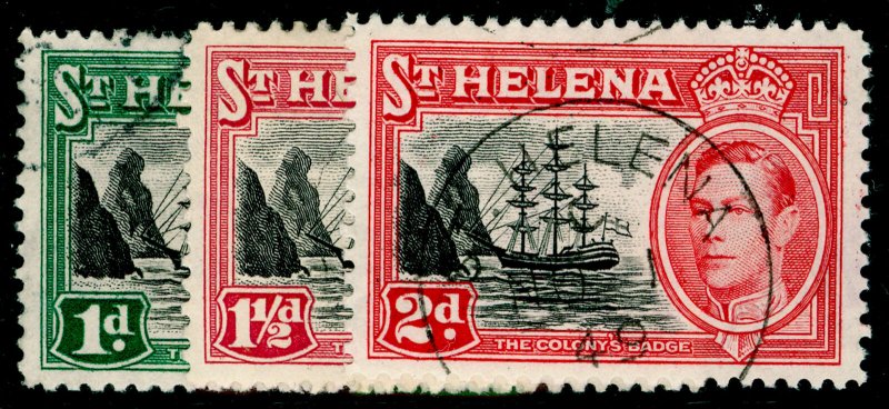 ST. HELENA SG149-151, COMPLETE SET, FINE USED, CDS.