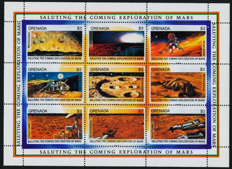 Grenada 1999-2005 MNH Exploration of Mars, Space, Flags