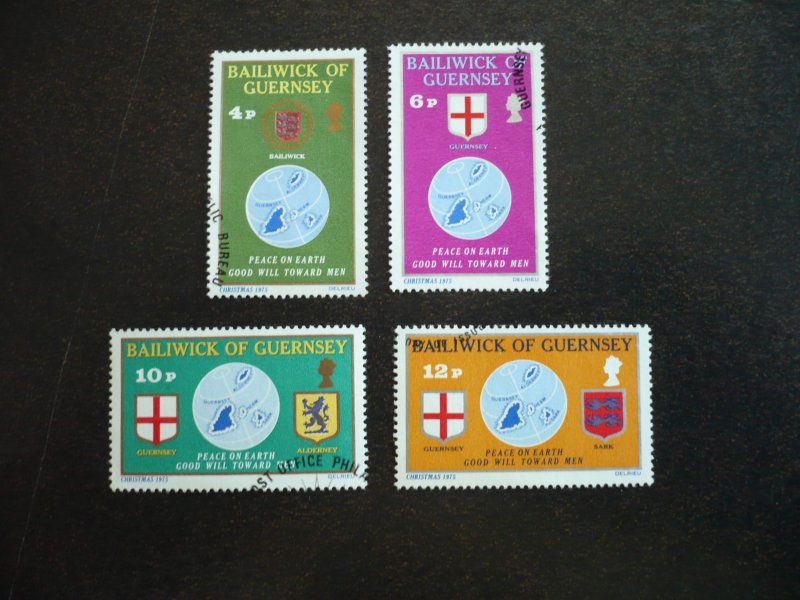 Stamps - Guernsey - Scott# 127-130 - CTO Set of 4 Stamps