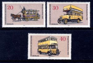 Germany - Berlin 1973 Transportation Complete Mint MNH Set SC 9N335-9N337