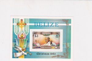 Belize Christmas 1983 Mint Never Hinged Stamp Sheet ref R17752