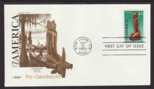 US C121 Pre Columbian Artifact Artmaster U/A FDC