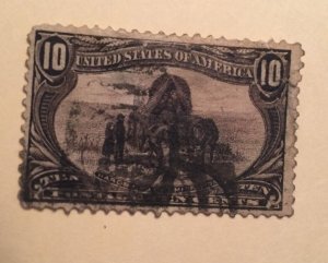 U.S.Stamp:Scott#290, 10c, Violet, The Trans-Mississippi Exposition Issue of 1898