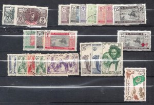 MAURITANA 1906-38 Selection of used & unused scv $24.10 less 70%=$7.23