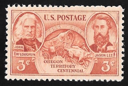 964 3 cents Oregon Territory Stamp mint OG NH EGRADED XF 90 XXF