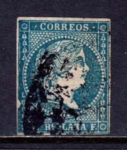 Cuba - Scott #9 - Used - Wmk. 105, color shade - SCV $2.00