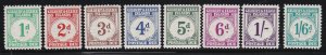 Gilbert & El Scott #'s J1 - J8 Set VF Mint lightly hinged  scv $ 111 ! see pic !